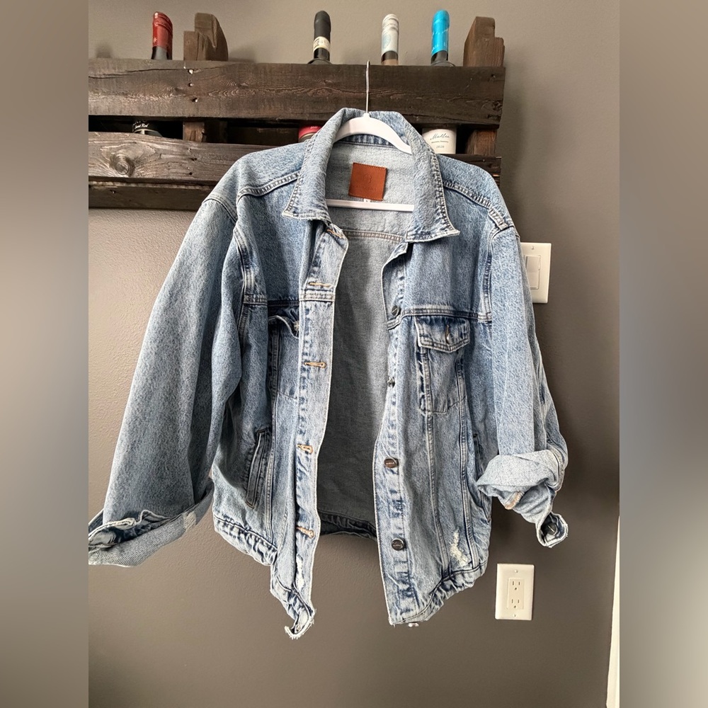 Anine Bing Light Blue Denim Jacket